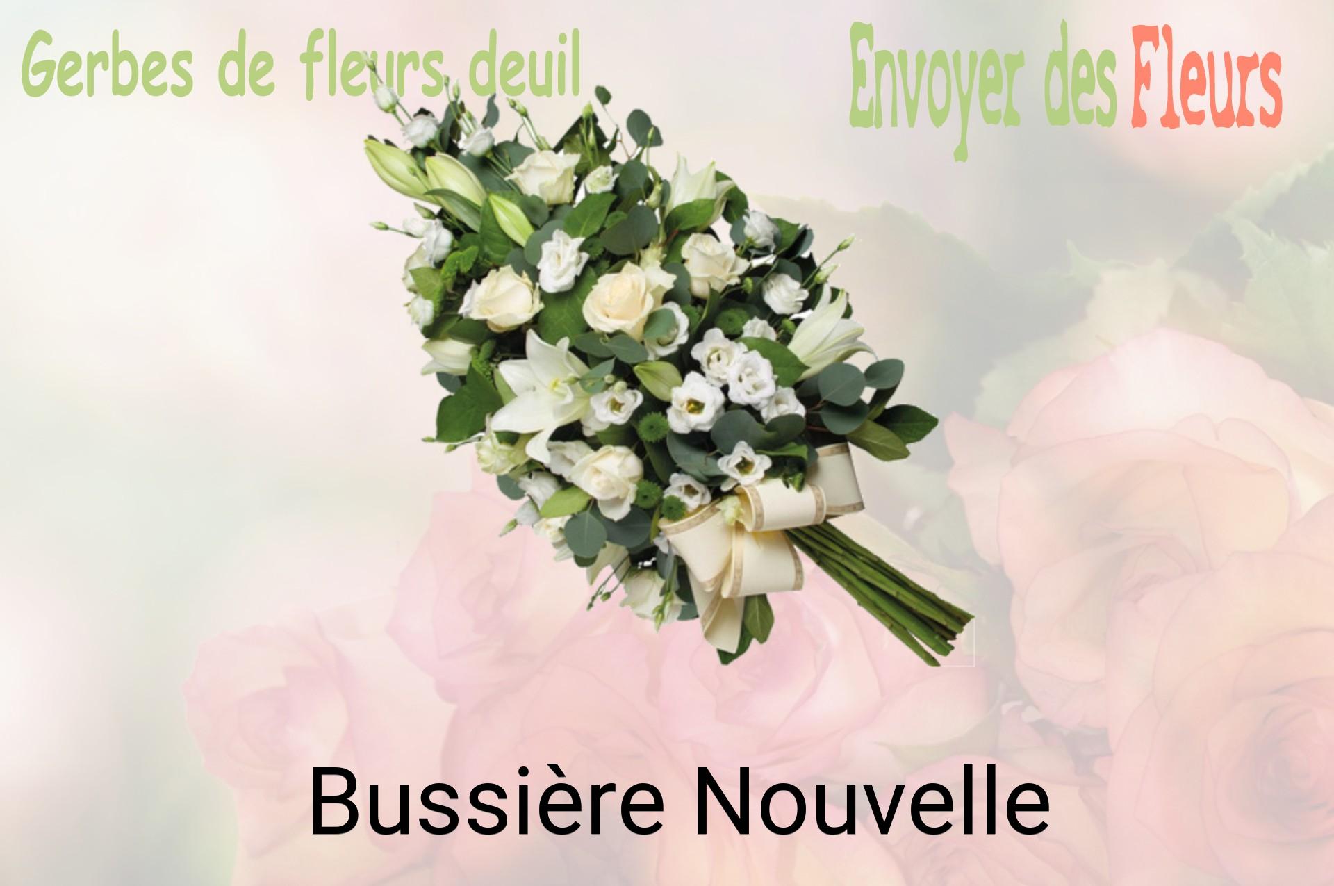 Gerbe de fleurs de deuil livrée à Bussière-Nouvelle